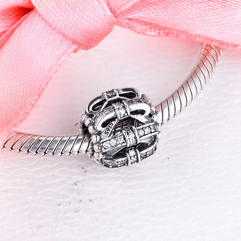 

Fits for Europe Charms Bracelets Shimmering Sentiments Beads with Clear CZ 100% 925 Sterling Silver Jewelry Free Shipping