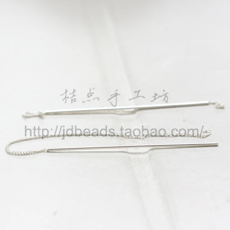 2 шт. (одна пара) позолоченные серьги премиум-класса с цепочкой-серьги-линия-звено