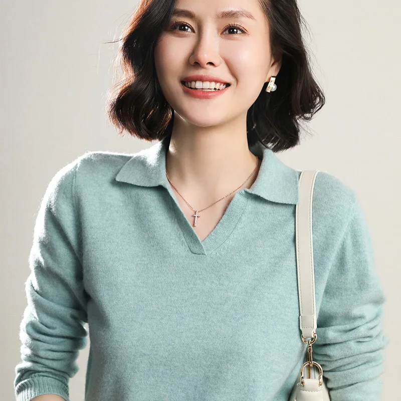 Лидер продаж мягкие свитера женские трикотажные джемперы из 100% мериносовой