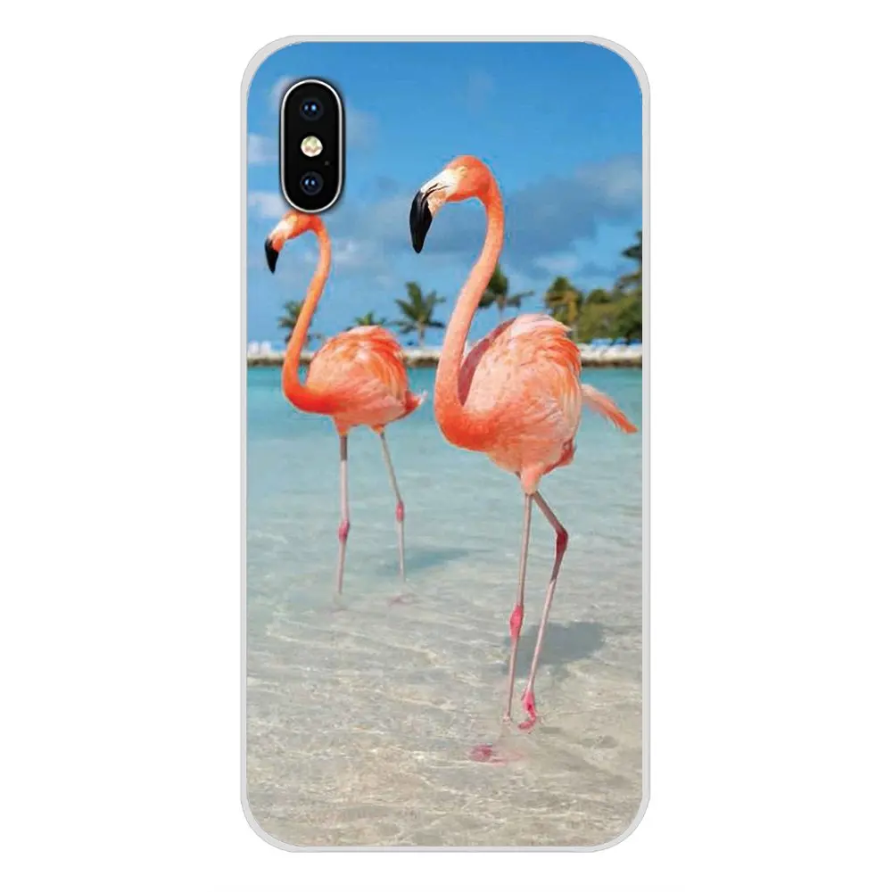 Для Apple IPhone X XR XS 11Pro MAX 4S 5s 5C SE 6S 7 8 Plus ipod touch 5 6 Аксессуары чехлы для телефонов милый Фламинго панда