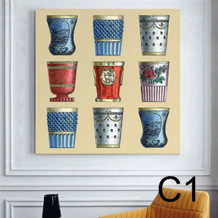 1 Decoracion fornazetti живопись Современные винтажные Ретро подарки настенные художественные цитаты Спальня Декор Арт Рисунок Фигуры с внутренней рамкой - Цвет: 1