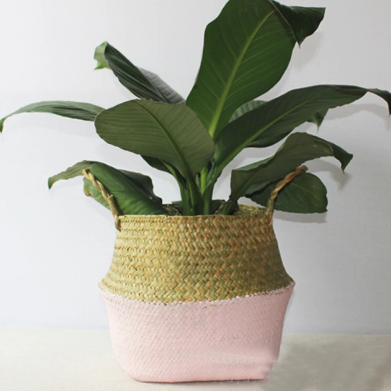 Бамбуковые корзины для хранения ручной работы складная плетеная корзина белья