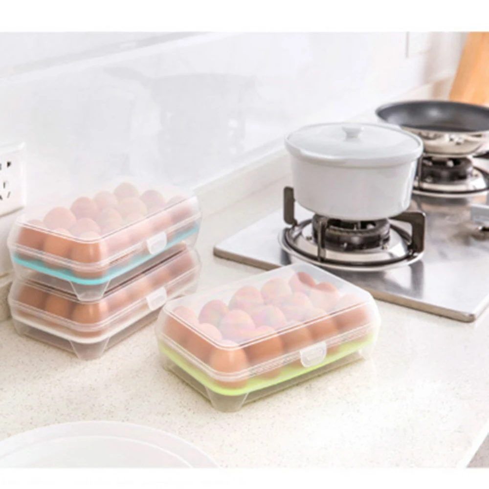 Контейнер для хранения яиц на холодильник 12 ячеек пластиковый контейнер