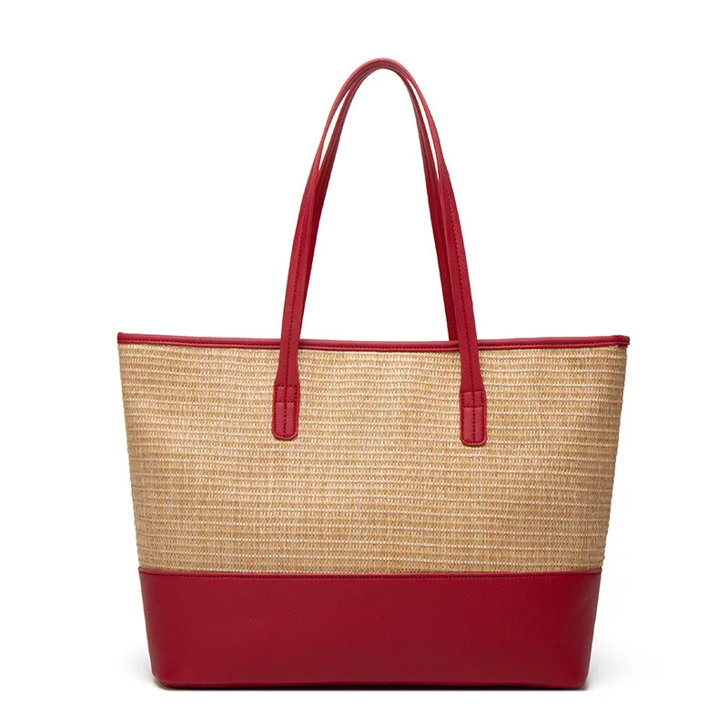 

Новая женская сумка, модная пляжная сумка в европейском и американском стиле, Плетеная соломенная сумка на одно плечо