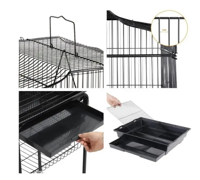 Проволочная птичья клетка большая для птиц домашних животных канареек попугаев