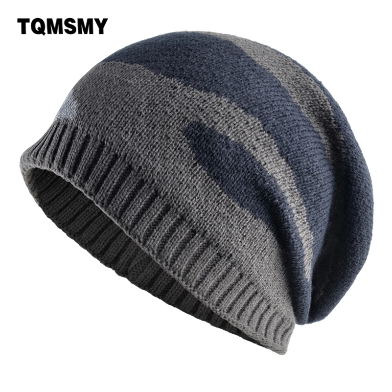 

TQMSMY Winter Warm Knitted Hats For Men Women Fashion Color Matching Knit Skullies Beanies Streetwear Hip Hop Bonnet Gorras E72
