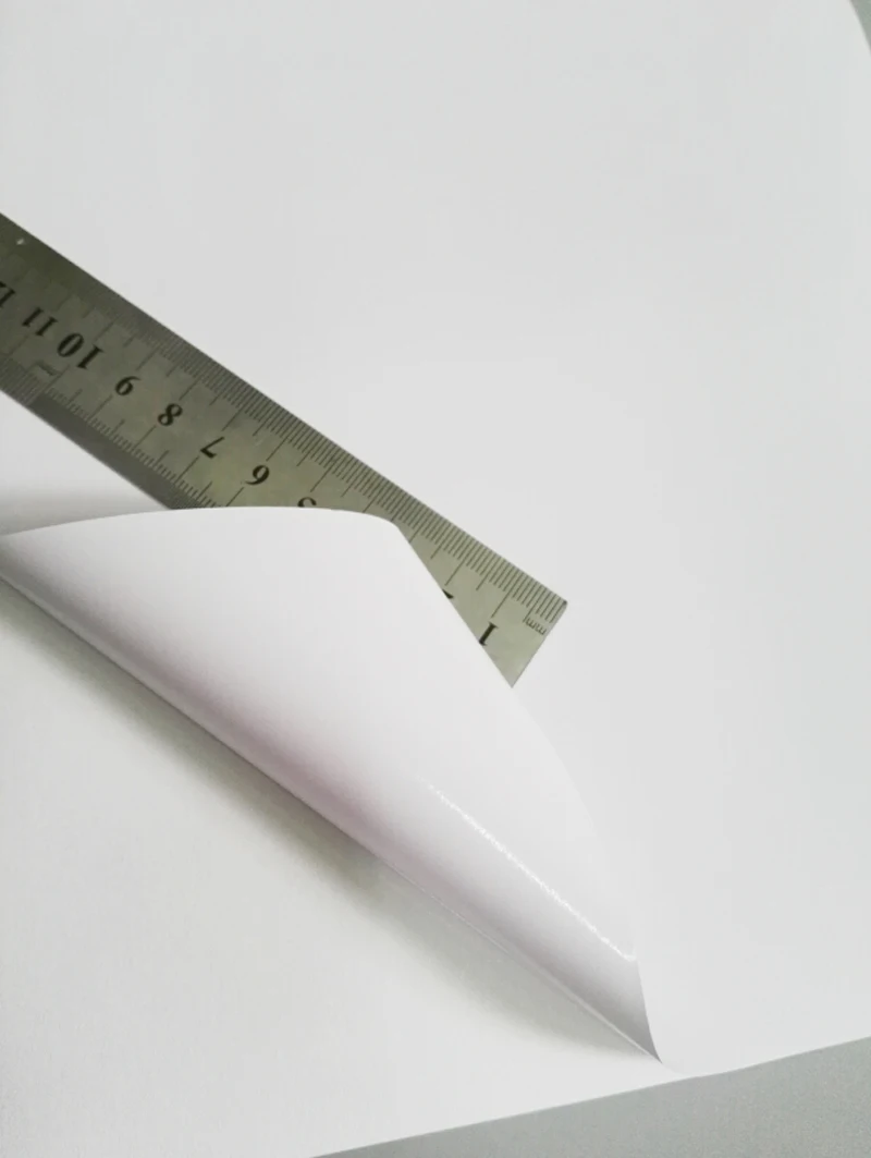 Водостойкая/маслостойкая белая глянцевая ПВХ самоклеящаяся наклейка A4 для