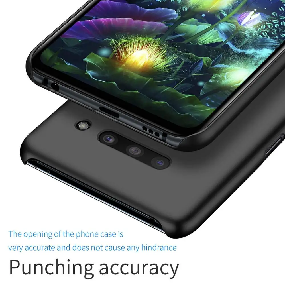 Magnetic Car Holder Case For LG V50 ThinQ V40 Hard PC Cover for LG V50 V30 V20 V10 Ultra-thin Breathable Scrub Case