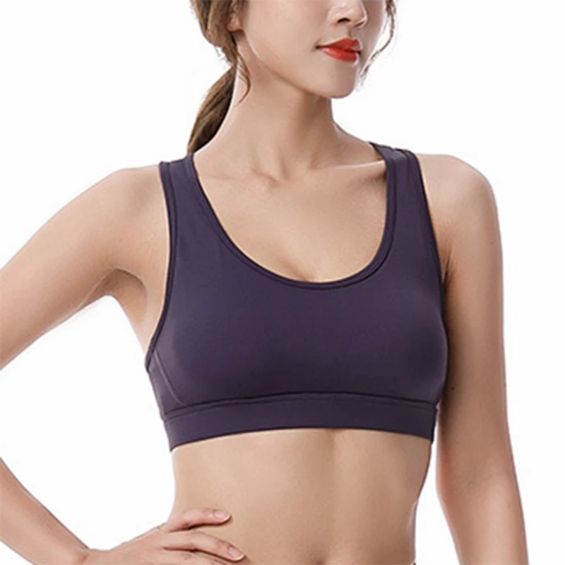 

Women Sexy Beauty Back Hollow Yoga Fitness Bra Shockproof Quick Dry Wirefree Breathable Sports Bralette