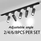 Набор светодиодных трековых светильников 220 В COB, точечный Трековый светильник с направляющими 12203040 Вт, Трековый светильник, светильник для кухни, магазина одежды