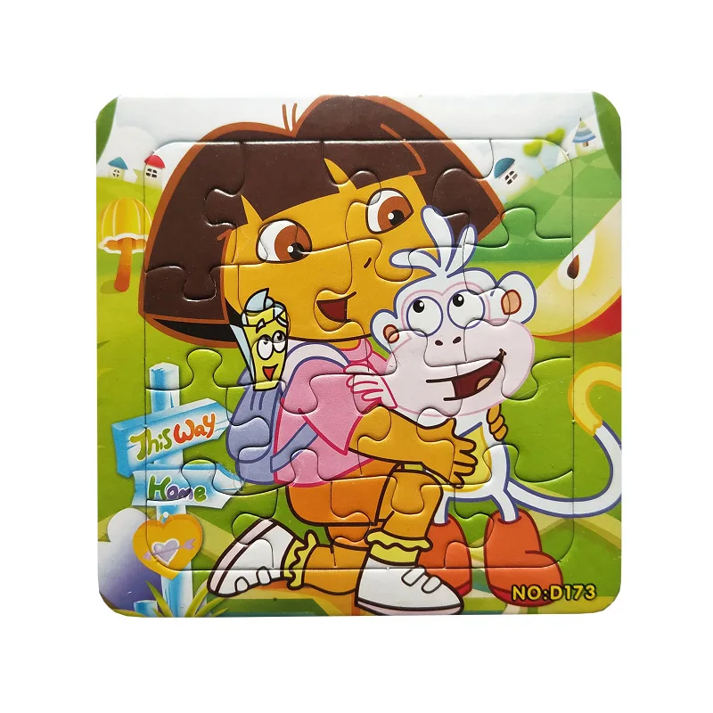 Пазлы с известными изображением героев мультфильма Даша путешественница и