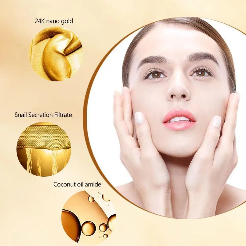 Очищающее средство с золотыми улитками увлажняющее масло для очистки пор мытья