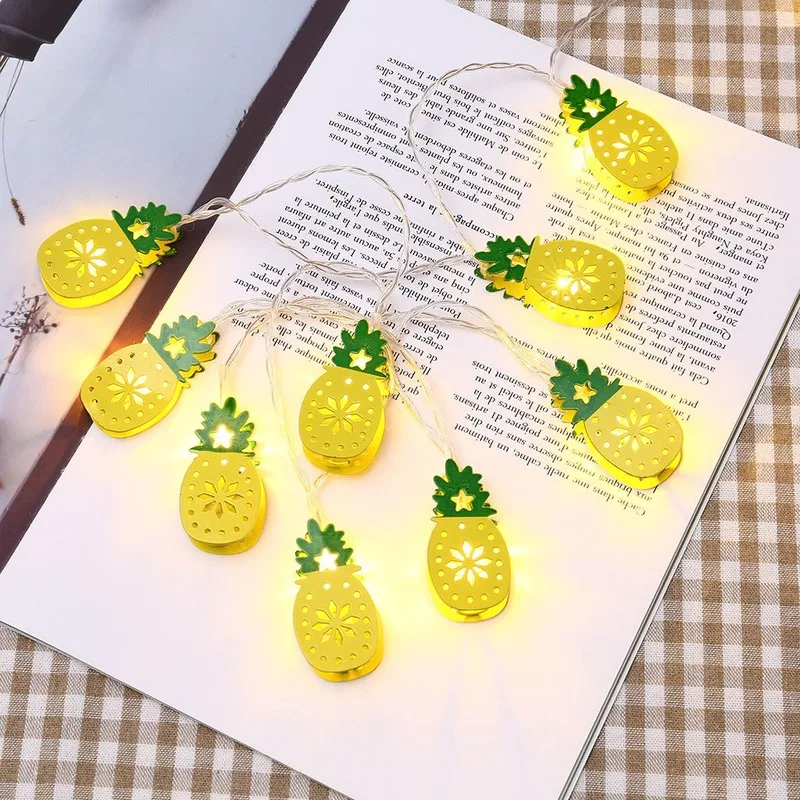 

1.5M 10 LED Pineapple Decorative Light String Christmas Fruit Elements Decorative Light Room Layout Props Christmas Decor