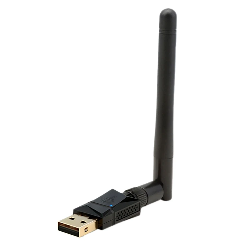 

WiFi Transmitter Receiver 600 Mbps 2.4G+5G Dual Band USB Computer Wireless Network Card Wifi Adapter Black