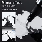 Серебряный зеркальный маркер сделай сам, декоративная краска, зеркальная хромированная отделка, металлик, водостойкий, УФ, товары для студентов ручка для рукоделия