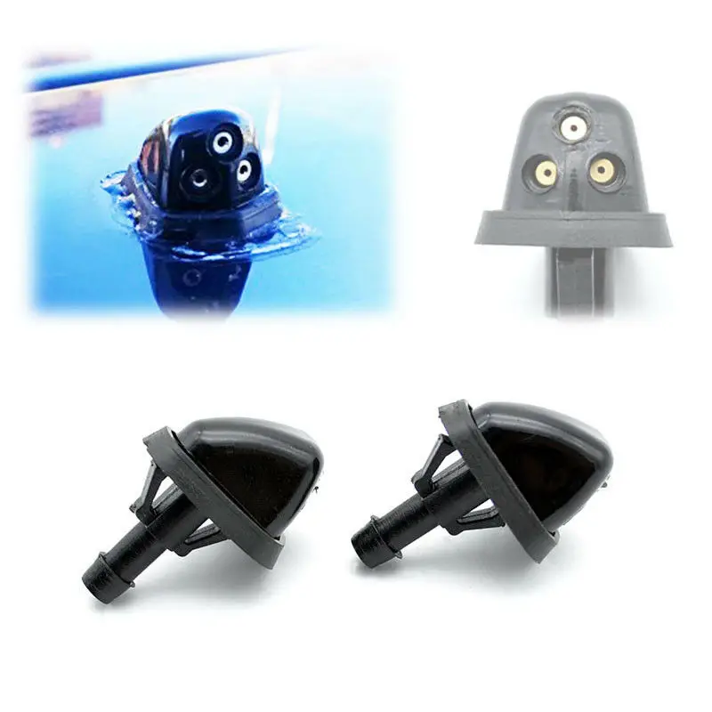 

Black Water Spray Jet Nozzles Window Washer 2Pcs/kit For Suzuki Grand Vitara XL-7 MK2 Aerio Parts Useful