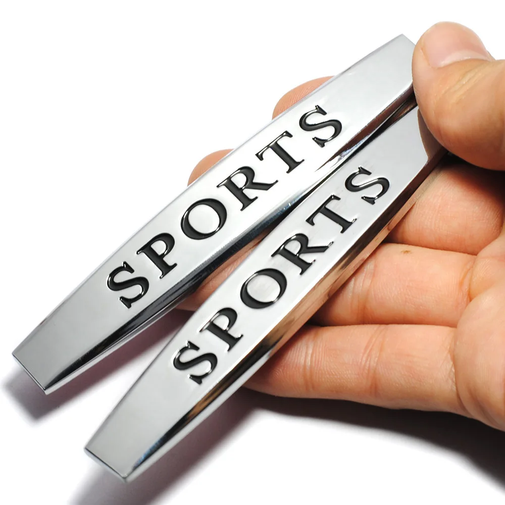 

1 шт., металлические спортивные 3d-наклейки с логотипом «боковое крыло»