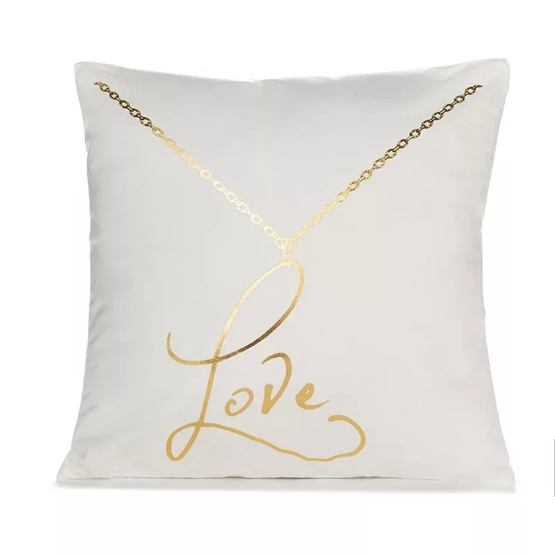 Бело-золотые Подушка Чехол декоративная подушка для дивана чехол постельная
