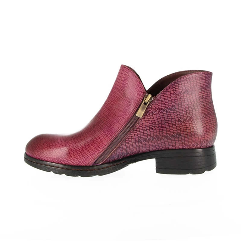 Ботильоны из натуральной кожи женская зимняя обувь на среднем каблуке Платформа