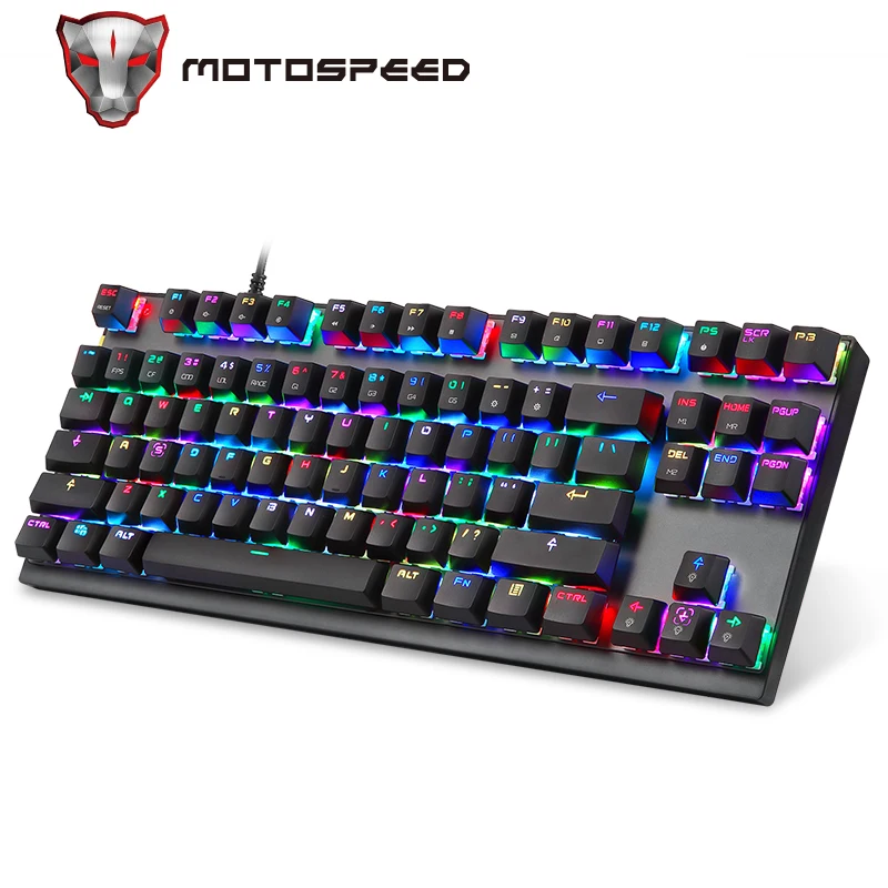 MotoSpeed CK82 профессиональная компьютерная игровая механическая клавиатура с