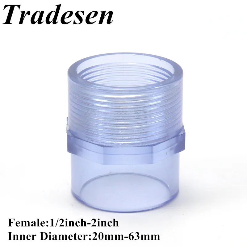 Высококачественные соединители из ПВХ для садовых водопроводных труб с