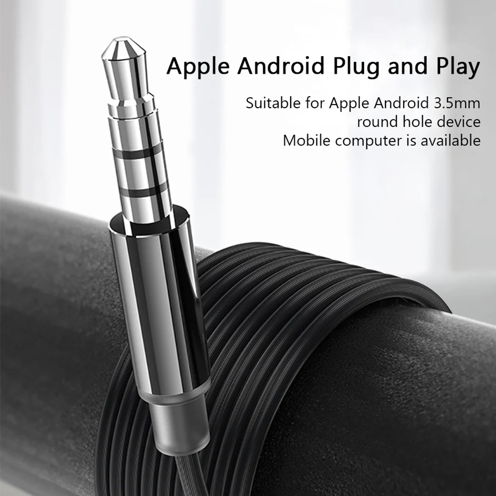 Magnetic Earphone 3.5mm Digital Audio Metal Bass Headset With Mic Headphone Stereo 3D HiFi Sound Sport Earbuds For Xiaomi iPhone