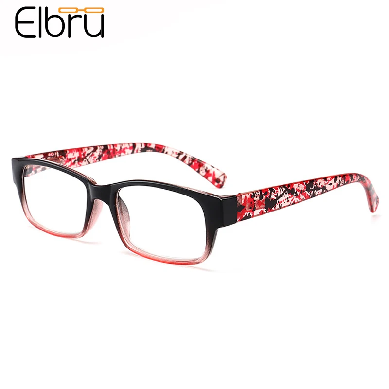 

Elbru Retro Fashion Floral Reading Glasses Ultralight HD Clear Lens Presbyopia Eyeglasses Women&Men Eyewear Diopters +1.0 +4.0