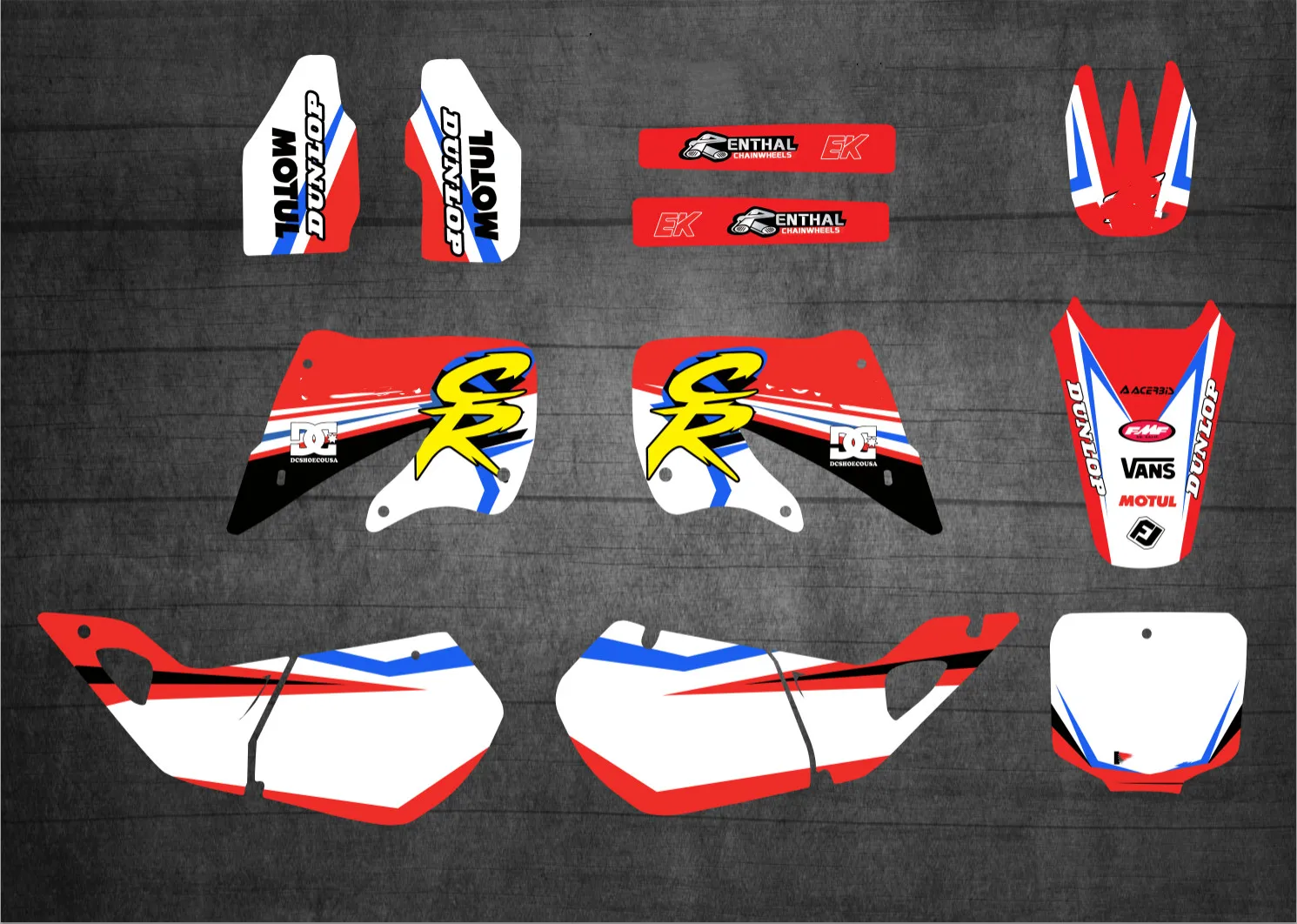 Бесплатные Индивидуальные графические наклейки для мотоцикла Honda CR125 CR 125 125CR 1998