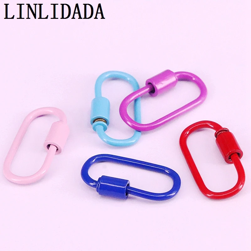 10 шт. металлический карабин с замком 14 х25 мм | Украшения и аксессуары