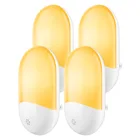 Светодиодный ночсветильник s Smart Light Sensor, комнатные настенные лампы, Декор, лампа в виде Луны для спальни и склада, вилка для ЕС, США, Великобритании, Прямая поставка