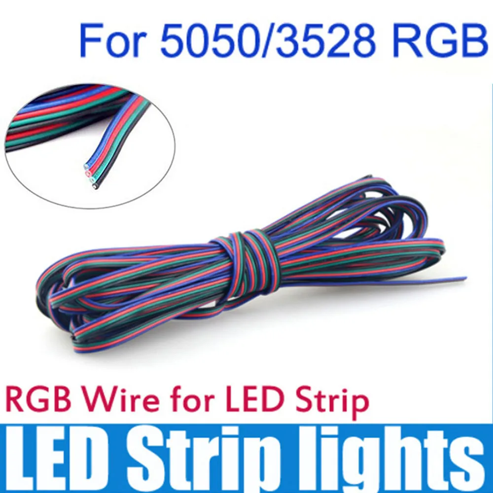 1m-5m-10m-20m-100m-4-pin-extension-rgb-black-wire-connector-cable-22-awg-for-5050-2835-smd-rgb-led-strip-rgb-controller