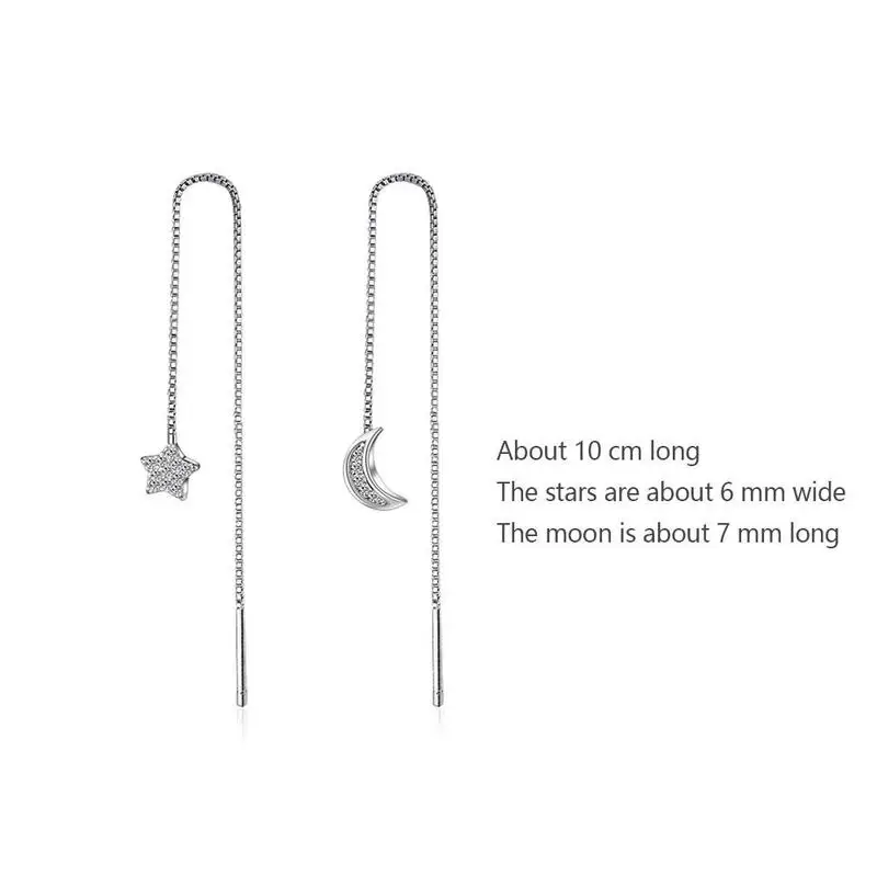 1 пара асимметричных длинных цепных сережек для женщин модные корейские