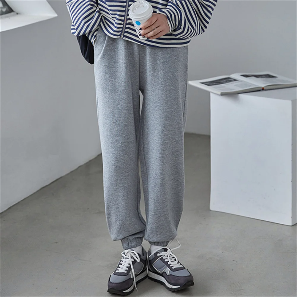 

HziriP 2022 Cotton Sports Women Pants Korea Stylish New Arrival High Waist Casual OL Loose All Match OL Students Femme Trousers