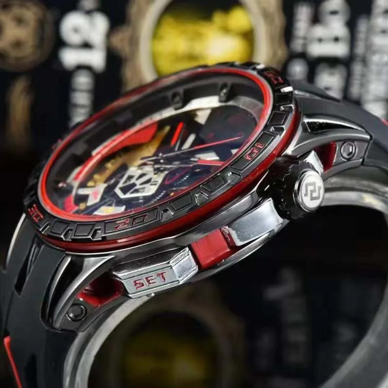 

Self Winding Mens Watch Men's Mechanical Watch 46mmLarge Dial Hollow Luxury Brand Designer Automatic Watch Relojes Para Hombre