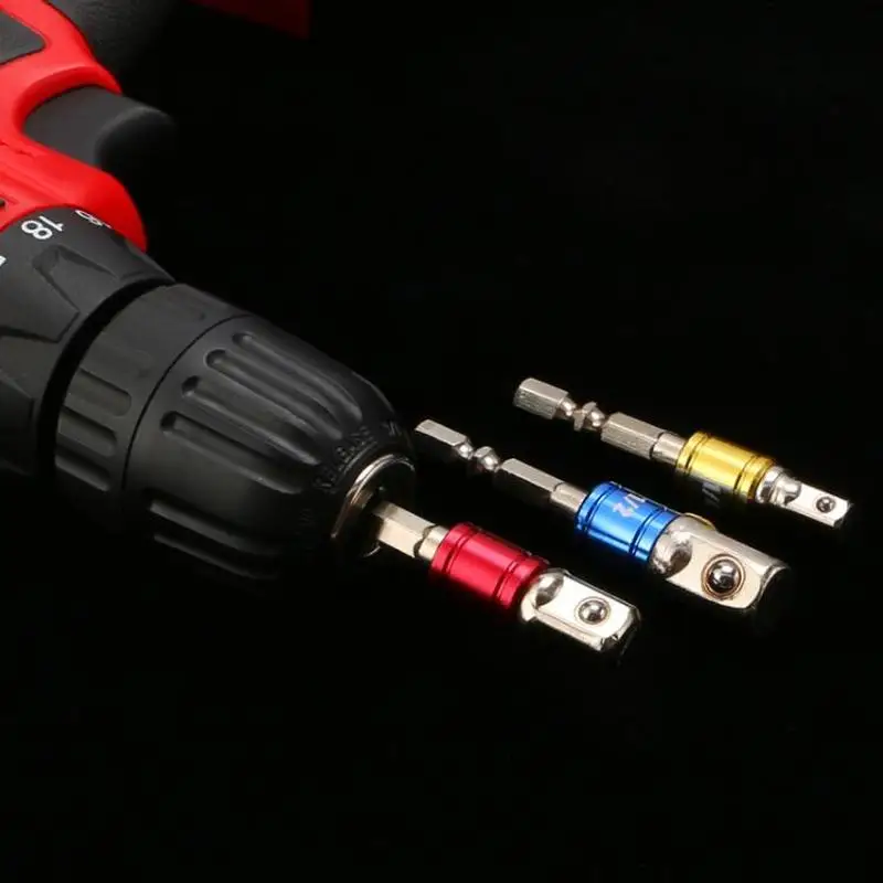 Новинка 3 шт./набор электрическая дрель гнездо адаптер хромированная ванадиевая