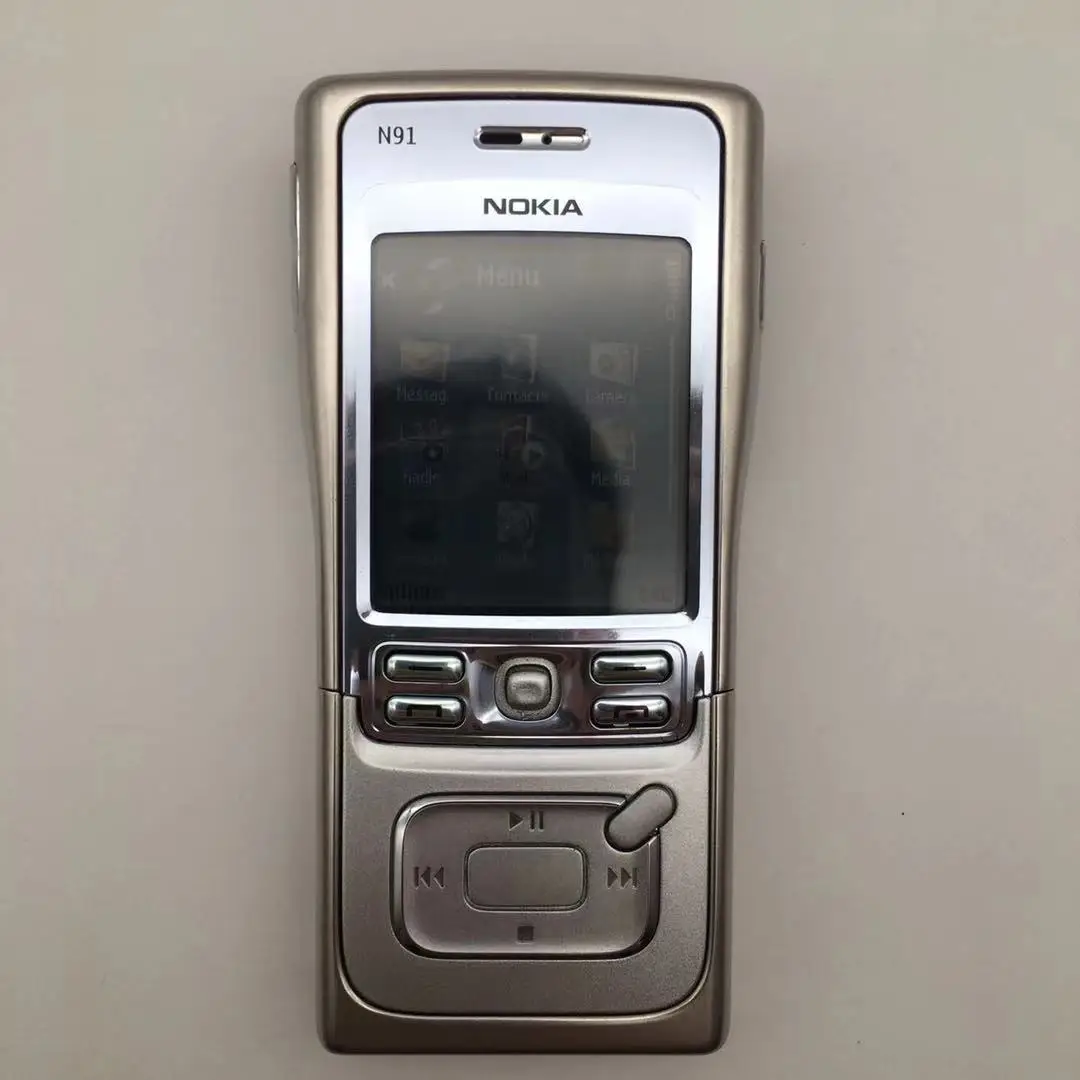 nokia n91 refurbished unlocked original nokia n91 8gb 4gb mobile phone unlocked 3g wifi arabic russian language refurbished free global shipping