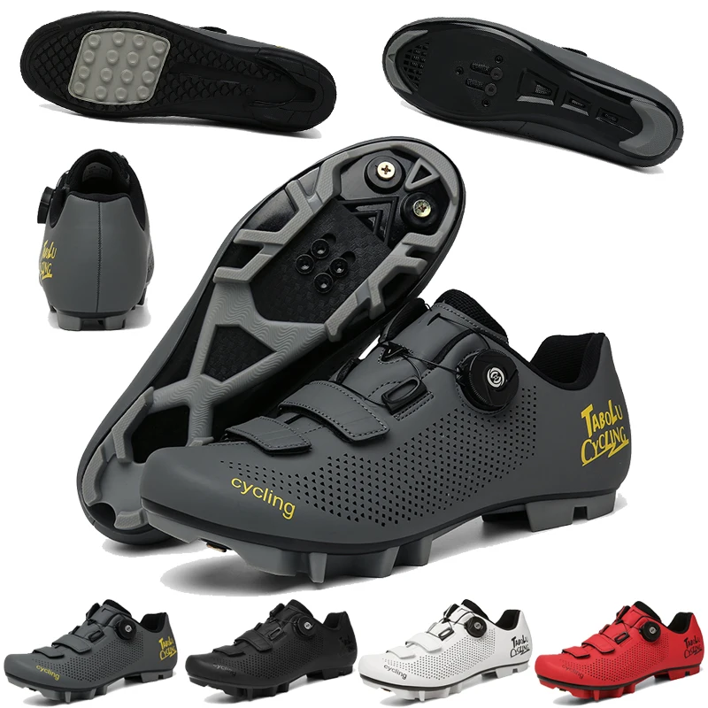 

New Couple Cycling Sports Shoes Road Mountain Rubber Bike Flat Shoes Professional Competition Non-slip Breathable Cycling Shoes