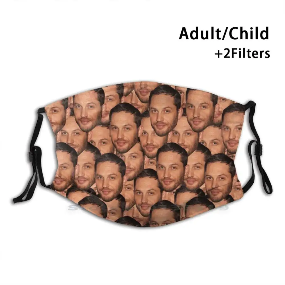 Многоразовая маска для лица с рисунком Tom Hardy фильтрами детей | Аксессуары одежды