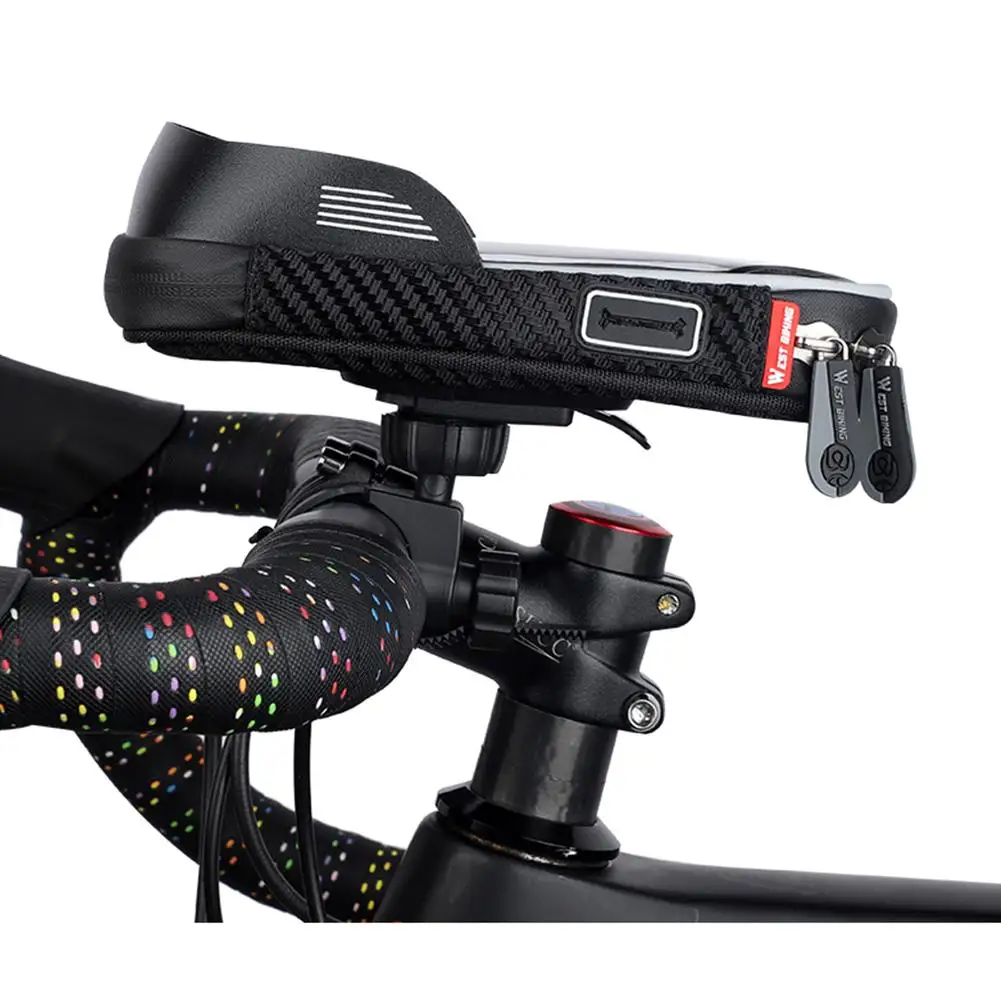 

Bike Phone Mount Bags Bicycle Cycling Waterproof Front Carrier Pouch With TPU Touch Screen Support Dropshipping