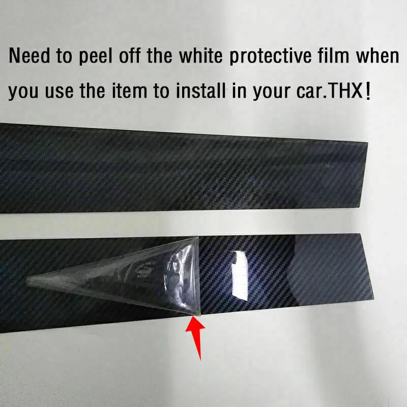 Столбы столбов из углеродного волокна 6 шт. накладки на дверь подходят для Honda Civic