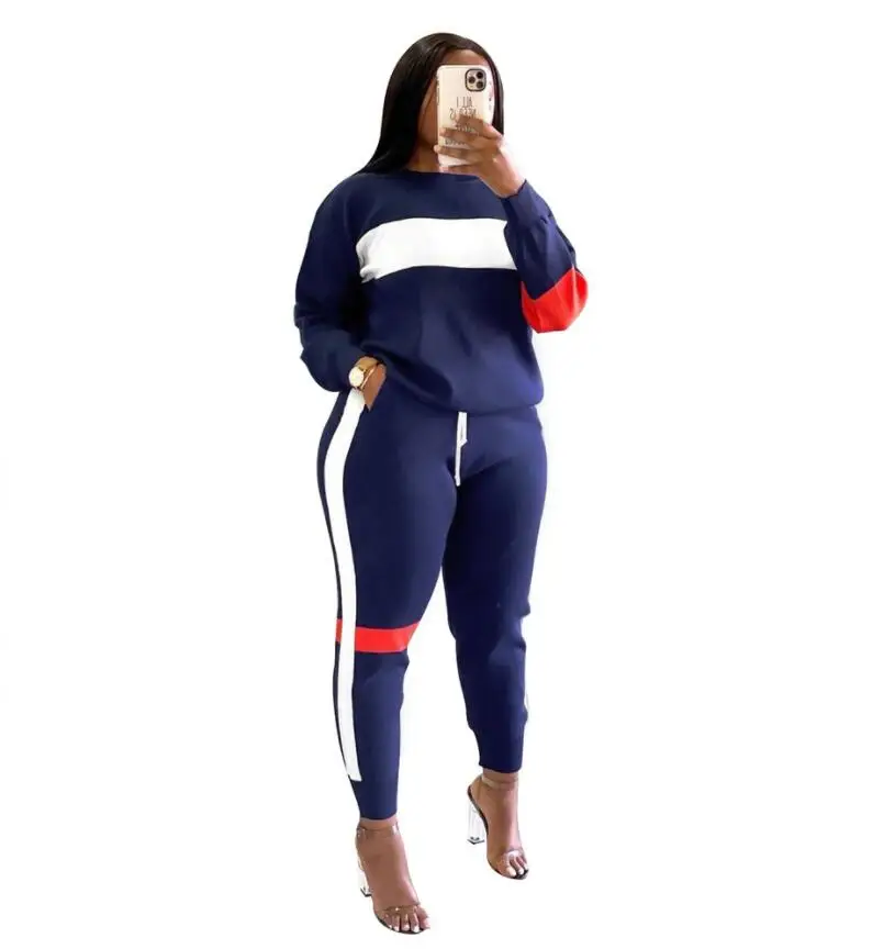 

Женский комплект из 2 предметов, спортивный костюм для фитнеса на осень и зиму, пуловер, свитшот, штаны для бега, спортивный костюм для улицы, ...