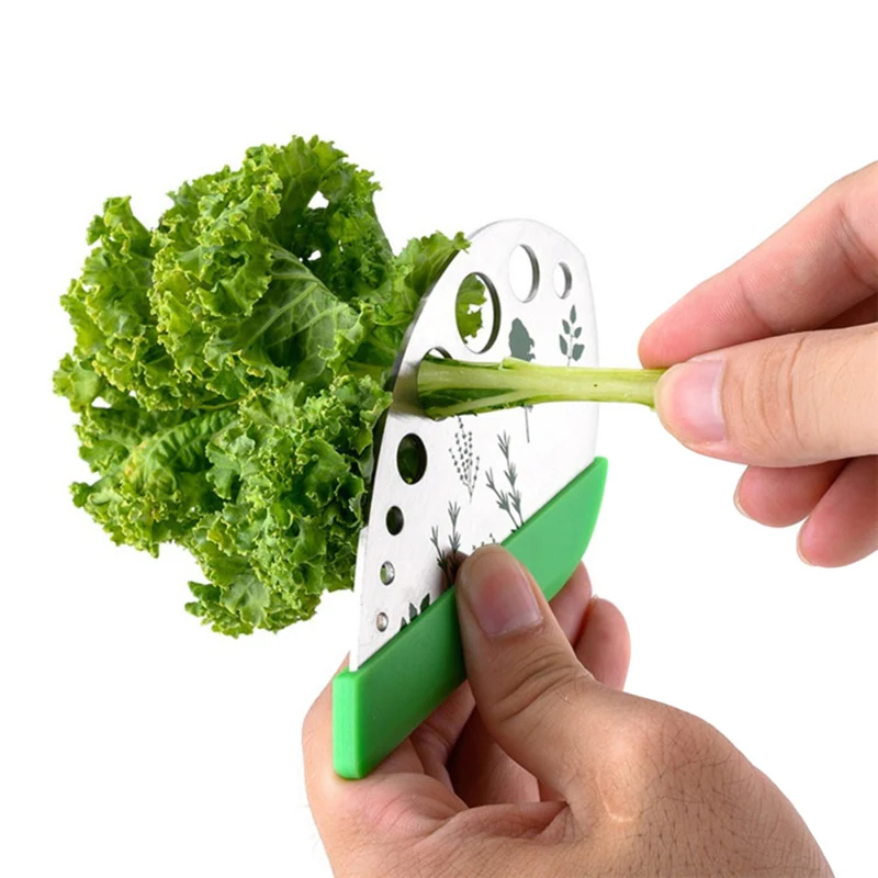 

Lightweight Vegetables Leaf Stripper Gadget Kale Rosemary Thyme Cabbage Greens Herb Stripper Kitchen Gadgets-30
