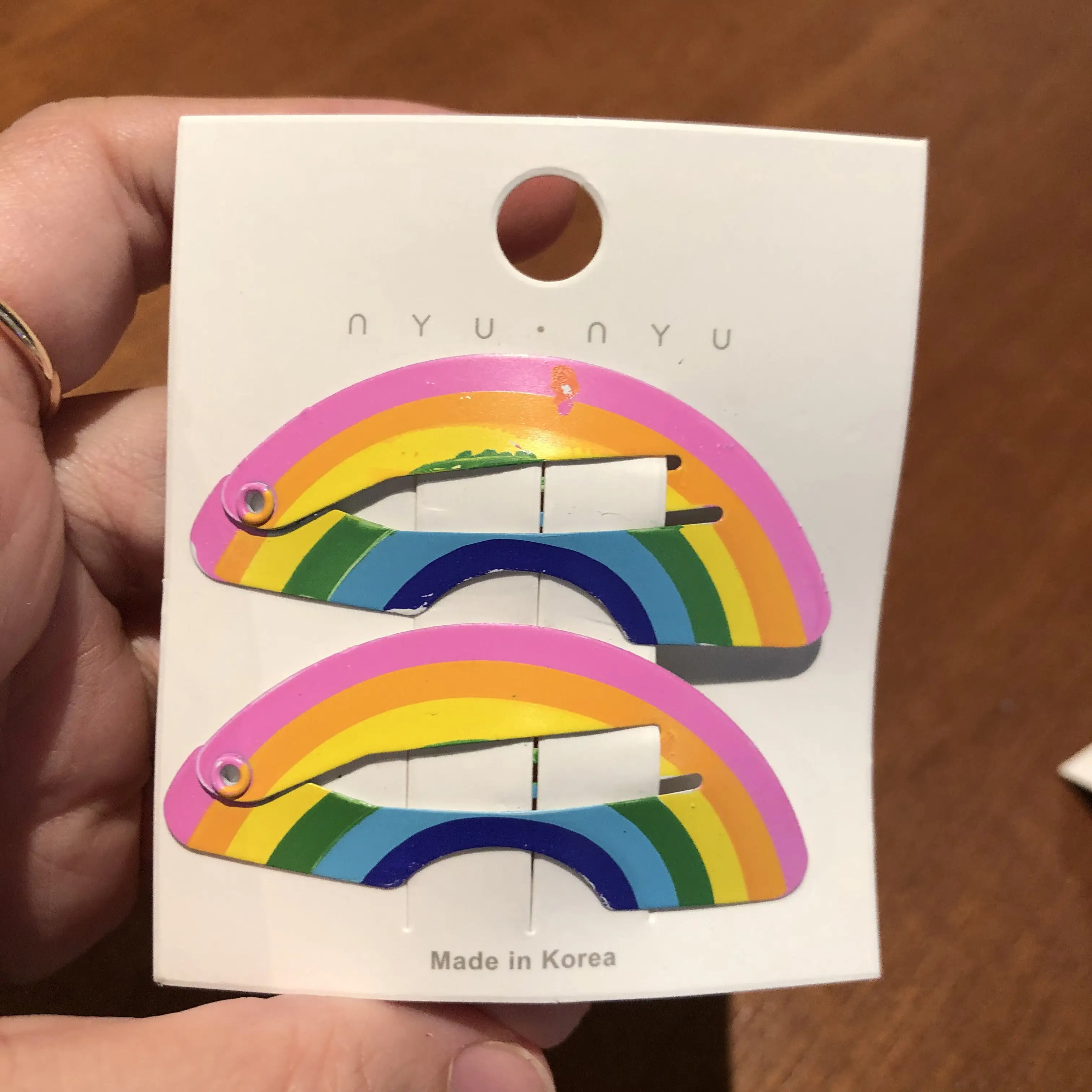 2 шт./компл. клубника заколки для волос Радуга Заколка фрукт животное рисунок