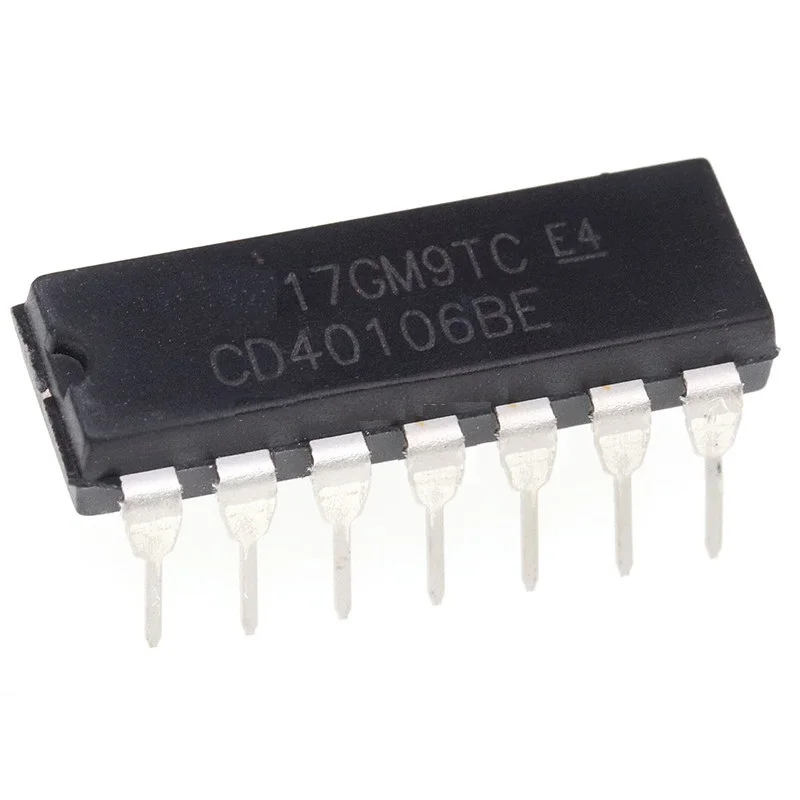 10 шт./лот CD40106BE DIP-14 CD40106 CMOS Hex Schmitt Trigger IC | Электроника