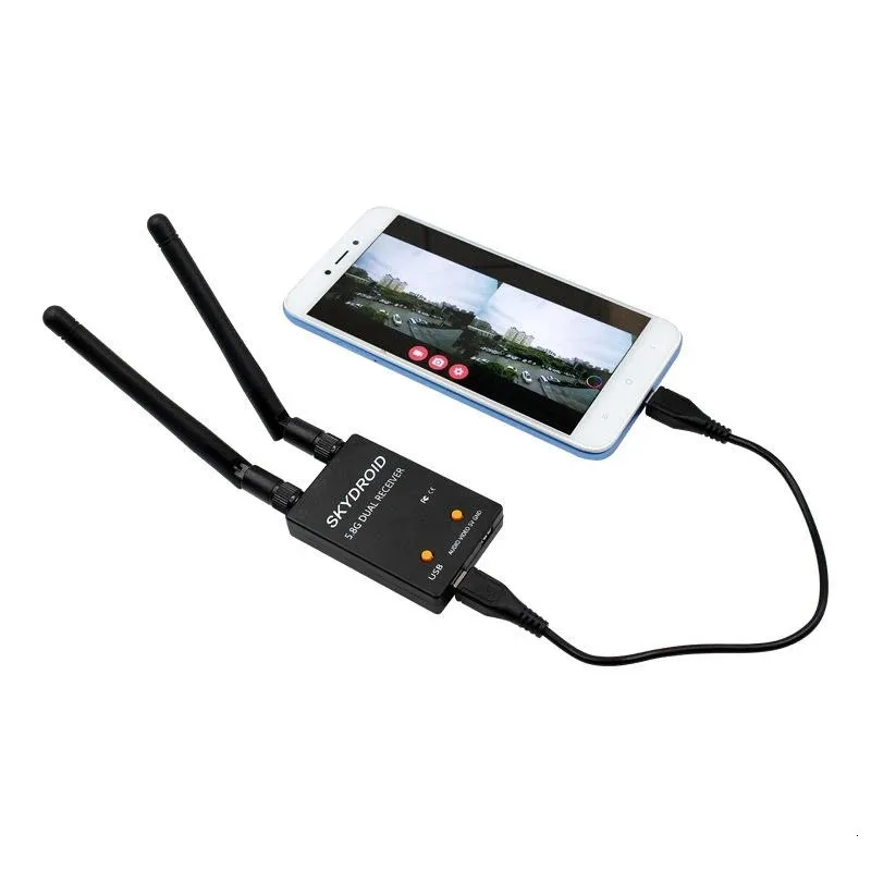 

True Diversity UVC OTG Skydroid 5.8Ghz 150CH Smartphone FPV Receiver for Android Tablet PC VR Headset System RC Drone