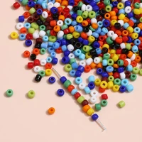 10g 2mm about 1100 solid color colored glass rice beads diy hand beaded jewelry hand necklace accessories materials