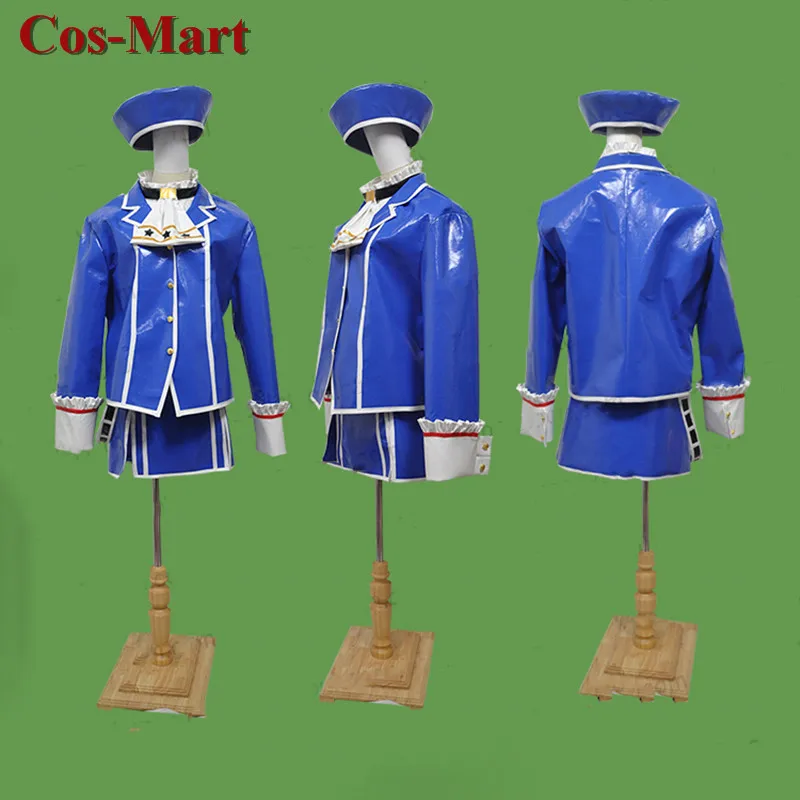 

Game Collection Takao Cosplay Costume Patent Leather Combat Uniform Skirt Unisex Activity Party Role Play Clothing Custom-Make