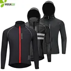 WOLFBIKE с капюшоном, велосипедные куртки, кепки, передние задние карманы для хранения, черные непромокаемые репелленты, облегающие MTB велосипедные женские и мужские ветровки