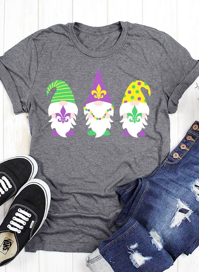 Женская футболка с надписью Gnomies 100% хлопок|Футболки| |