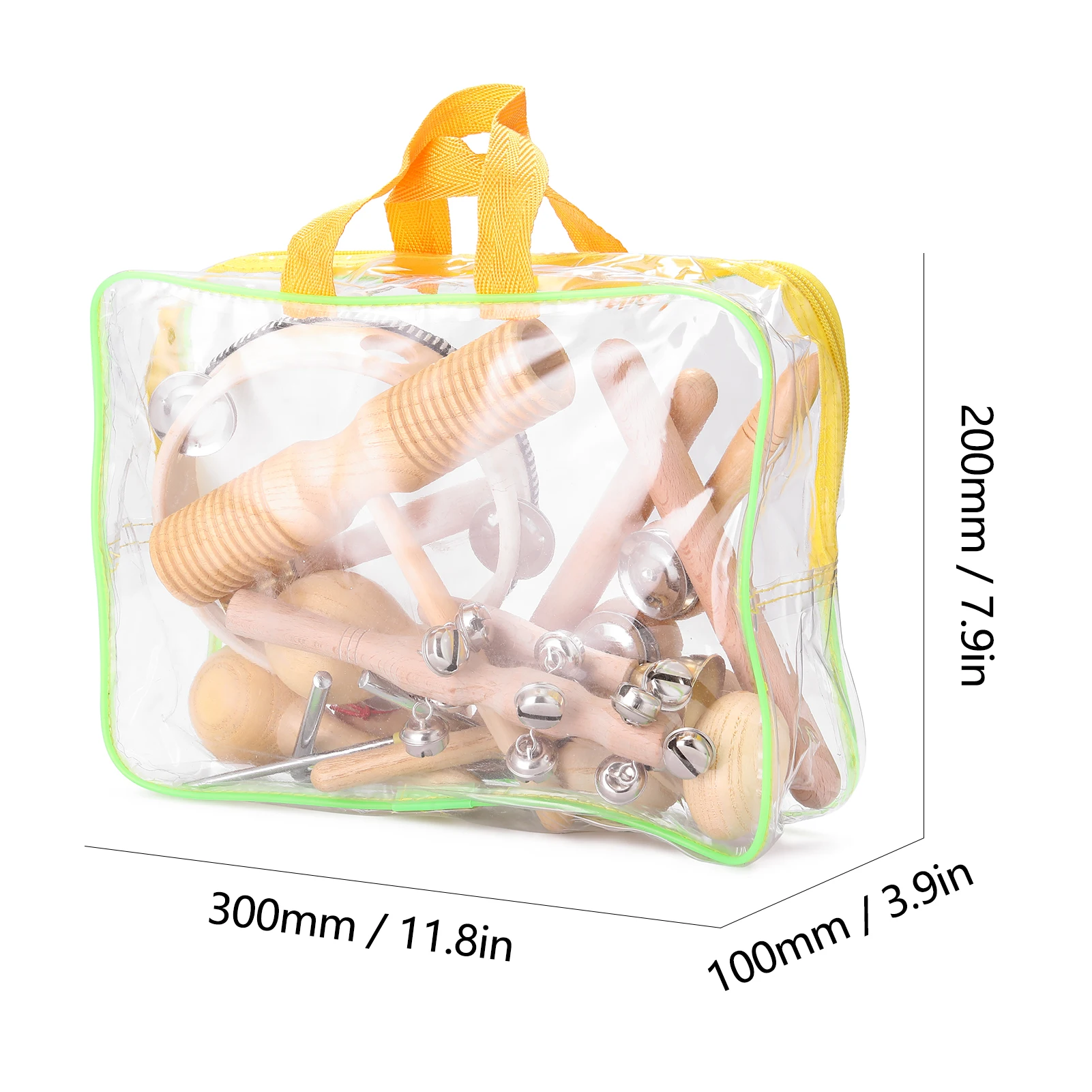 

13pcs Children Hand Percussion Instruments Kit Portable Kids Music Enlightenment Musical Instruments Set